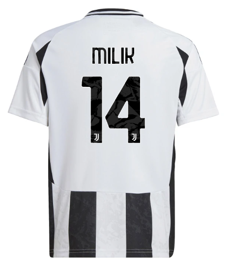 Official JUVENTUS HOME JERSEY 202425 – KIDS – 14 – MILIK Collection - Juventus FC Gear