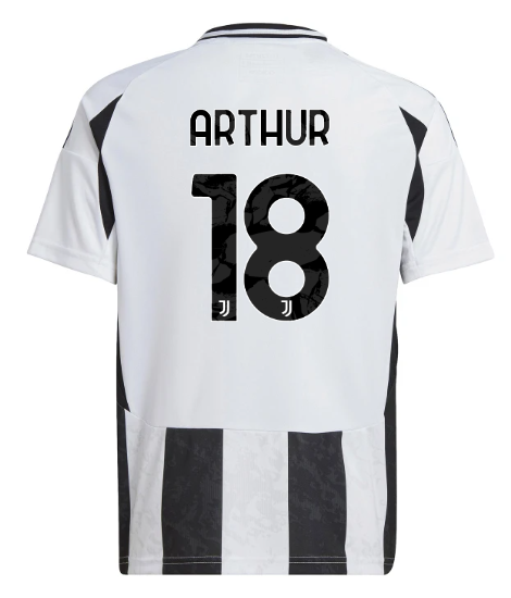 Official JUVENTUS HOME JERSEY 202425 – KIDS – 18 – ARTHUR Collection - Juventus FC Gear