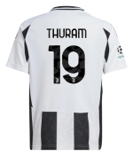 Official JUVENTUS HOME JERSEY 202425 – KIDS – 19 – THURAM – Champions League Pack Collection - Juventus FC Gear