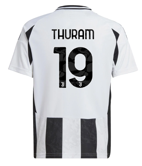 Official JUVENTUS HOME JERSEY 202425 – KIDS – 19 – THURAM Collection - Juventus FC Gear