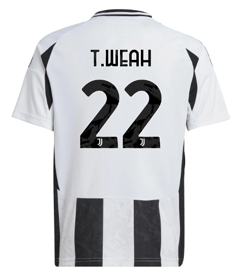 Official JUVENTUS HOME JERSEY 202425 – KIDS – 22 – T.WEAH Collection - Juventus FC Gear