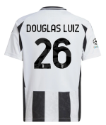 Official JUVENTUS HOME JERSEY 202425 – KIDS – 26 – DOUGLAS LUIZ – Champions League Pack Collection - Juventus FC Gear