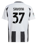 Official JUVENTUS HOME JERSEY 202425 – KIDS – 37 – SAVONA – Champions League Pack Collection - Juventus FC Gear