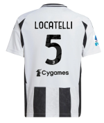 Official JUVENTUS HOME JERSEY 202425 – KIDS – 5 – LOCATELLI – Serie A Pack Collection - Juventus FC Gear