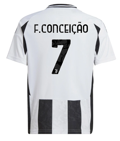 Official JUVENTUS HOME JERSEY 202425 – KIDS – 7 – F.CONCEIÇÃO Collection - Juventus FC Gear