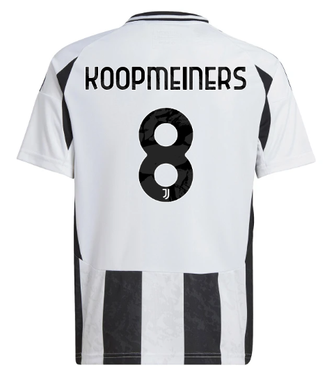 Official JUVENTUS HOME JERSEY 202425 – KIDS – 8 – KOOPMEINERS Collection - Juventus FC Gear