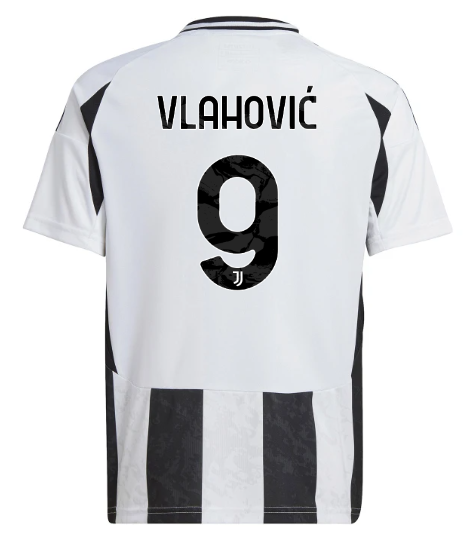 Official JUVENTUS HOME JERSEY 202425 – KIDS – 9 – VLAHOVIĆ Collection - Juventus FC Gear