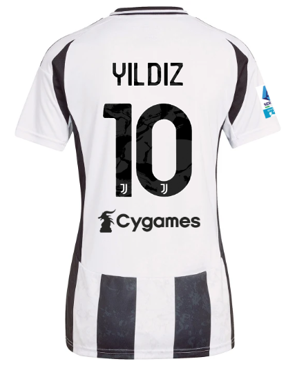 Official JUVENTUS HOME JERSEY 202425 – WOMEN – 10 – YILDIZ – Serie A Pack Collection - Juventus FC Gear