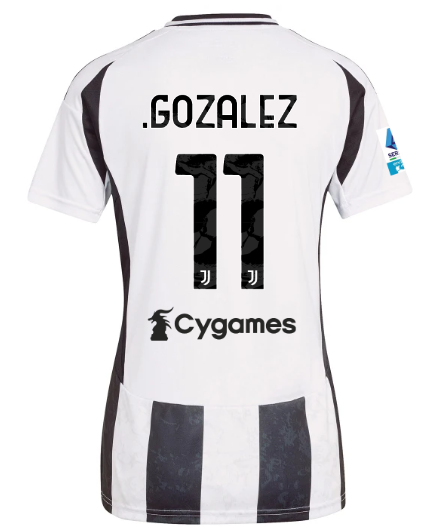 Official JUVENTUS HOME JERSEY 202425 – WOMEN – 11 – N.GONZALEZ – Serie A Pack Collection - Juventus FC Gear