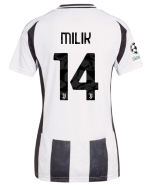 Official JUVENTUS HOME JERSEY 202425 – WOMEN – 14 – MILIK – Champions League Pack Collection - Juventus FC Gear