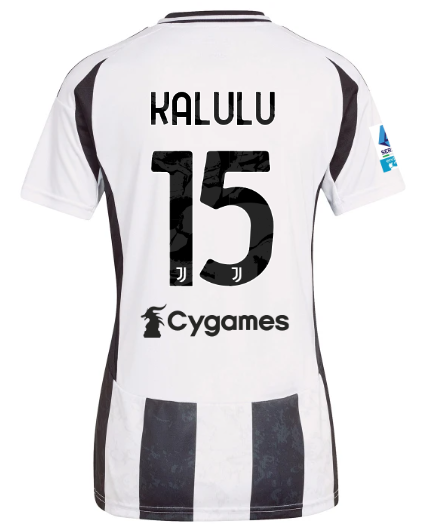 Official JUVENTUS HOME JERSEY 202425 – WOMEN – 15 – KALULU – Serie A Pack Collection - Juventus FC Gear