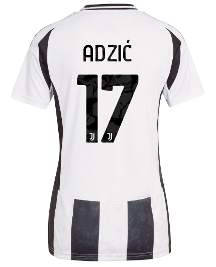 Official JUVENTUS HOME JERSEY 202425 – WOMEN – 17 – ADZIĆ Collection - Juventus FC Gear