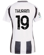 Official JUVENTUS HOME JERSEY 202425 – WOMEN – 19 – THURAM – Champions League Pack Collection - Juventus FC Gear