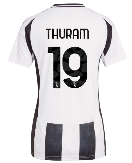 Official JUVENTUS HOME JERSEY 202425 – WOMEN – 19 – THURAM Collection - Juventus FC Gear