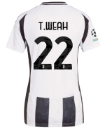 Official JUVENTUS HOME JERSEY 202425 – WOMEN – 22 – T.WEAH – Champions League Pack Collection - Juventus FC Gear