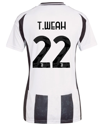 Official JUVENTUS HOME JERSEY 202425 – WOMEN – 22 – T.WEAH Collection - Juventus FC Gear