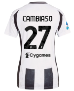 Official JUVENTUS HOME JERSEY 202425 – WOMEN – 27 – CAMBIASO – Serie A Pack Collection - Juventus FC Gear