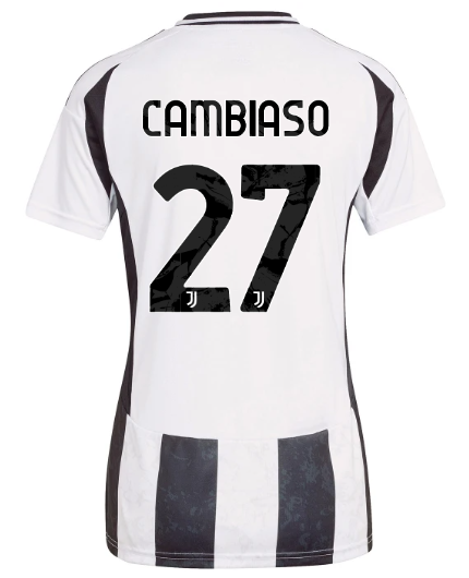 Official JUVENTUS HOME JERSEY 202425 – WOMEN – 27 – CAMBIASO Collection - Juventus FC Gear