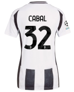 Official JUVENTUS HOME JERSEY 202425 – WOMEN – 32 – CABAL – Champions League Pack Collection - Juventus FC Gear
