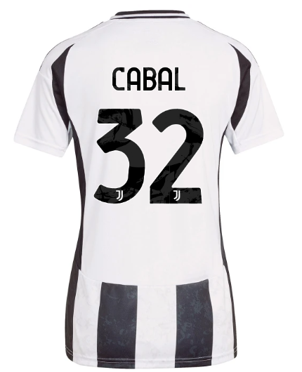 Official JUVENTUS HOME JERSEY 202425 – WOMEN – 32 – CABAL Collection - Juventus FC Gear