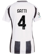 Official JUVENTUS HOME JERSEY 202425 – WOMEN – 4 – GATTI – Champions League Pack Collection - Juventus FC Gear