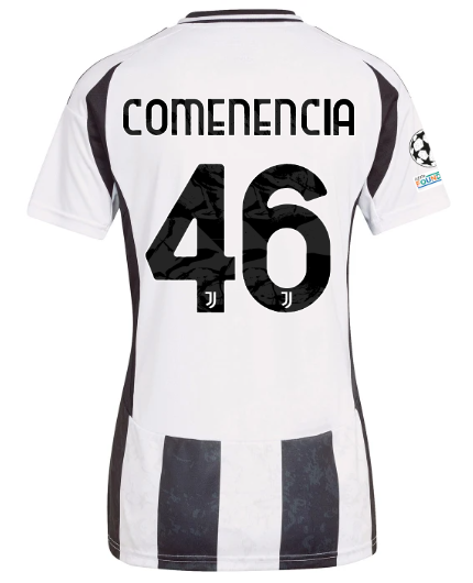 Official JUVENTUS HOME JERSEY 202425 – WOMEN – 46 – COMENENCIA – Champions League Pack Collection - Juventus FC Gear