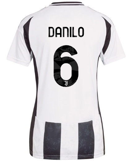 Official JUVENTUS HOME JERSEY 202425 – WOMEN – 6 – DANILO Collection - Juventus FC Gear