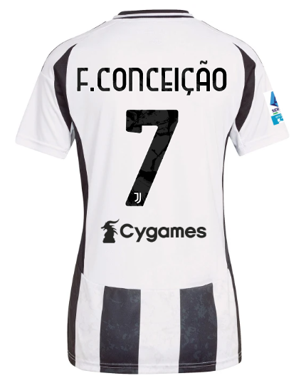 Official JUVENTUS HOME JERSEY 202425 – WOMEN – 7 – F.CONCEIÇÃO – Serie A Pack Collection - Juventus FC Gear