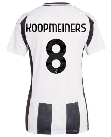 Official JUVENTUS HOME JERSEY 202425 – WOMEN – 8 – KOOPMEINERS Collection - Juventus FC Gear