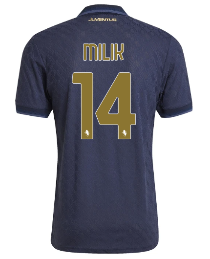 Official JUVENTUS THIRD AUTHENTIC JERSEY 202425 – 14 – MILIK Collection - Juventus FC Gear