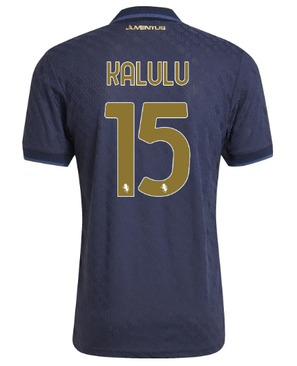 Official JUVENTUS THIRD AUTHENTIC JERSEY 202425 – 15 – KALULU Collection - Juventus FC Gear
