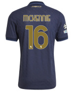 Official JUVENTUS THIRD AUTHENTIC JERSEY 202425 – 16 – MCKENNIE – Champions League Pack Collection - Juventus FC Gear