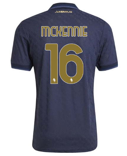 Official JUVENTUS THIRD AUTHENTIC JERSEY 202425 – 16 – MCKENNIE Collection - Juventus FC Gear
