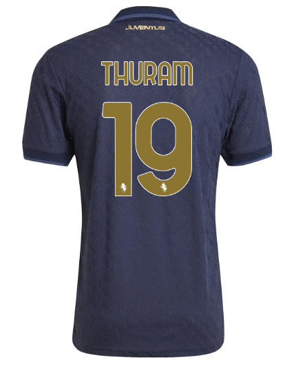 Official JUVENTUS THIRD AUTHENTIC JERSEY 202425 – 19 – THURAM Collection - Juventus FC Gear