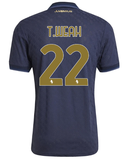 Official JUVENTUS THIRD AUTHENTIC JERSEY 202425 – 22 – T.WEAH Collection - Juventus FC Gear