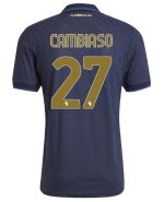 Official JUVENTUS THIRD AUTHENTIC JERSEY 202425 – 27 – CAMBIASO Collection - Juventus FC Gear