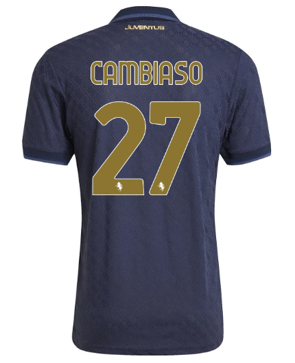 Official JUVENTUS THIRD AUTHENTIC JERSEY 202425 – 27 – CAMBIASO Collection - Juventus FC Gear