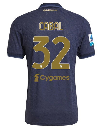Official JUVENTUS THIRD AUTHENTIC JERSEY 202425 – 32 – CABAL – Serie A Pack Collection - Juventus FC Gear
