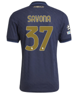 Official JUVENTUS THIRD AUTHENTIC JERSEY 202425 – 37 – SAVONA – Champions League Pack Collection - Juventus FC Gear