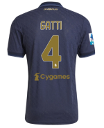 Official JUVENTUS THIRD AUTHENTIC JERSEY 202425 – 4 – GATTI – Serie A Pack Collection - Juventus FC Gear