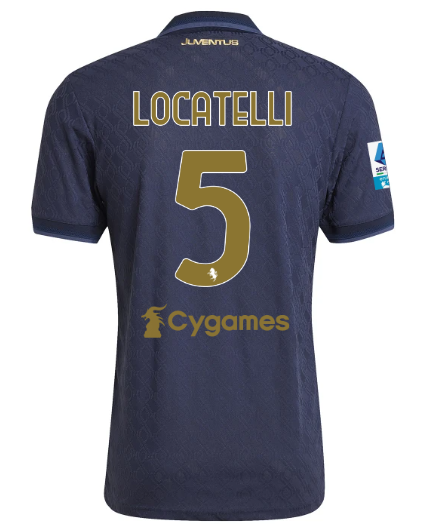 Official JUVENTUS THIRD AUTHENTIC JERSEY 202425 – 5 – LOCATELLI – Serie A Pack Collection - Juventus FC Gear