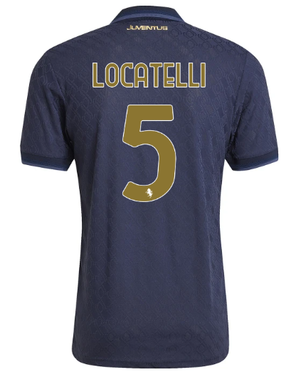 Official JUVENTUS THIRD AUTHENTIC JERSEY 202425 – 5 – LOCATELLI Collection - Juventus FC Gear