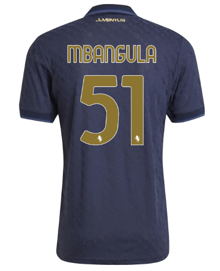 Official JUVENTUS THIRD AUTHENTIC JERSEY 202425 – 51 – MBANGULA Collection - Juventus FC Gear