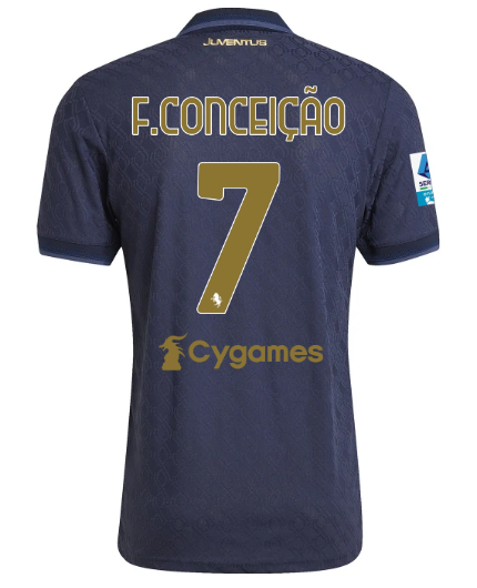 Official JUVENTUS THIRD AUTHENTIC JERSEY 202425 – 7 – F.CONCEIÇÃO – Serie A Pack Collection - Juventus FC Gear