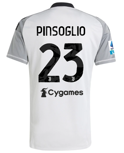 Official JUVENTUS THIRD GOALKEEPER JERSEY 202425 – 23 – PINSOGLIO – Serie A Pack Collection - Juventus FC Gear