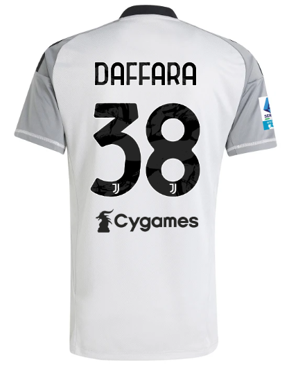 Official JUVENTUS THIRD GOALKEEPER JERSEY 202425 – 38 – DAFFARA – Serie A Pack Collection - Juventus FC Gear