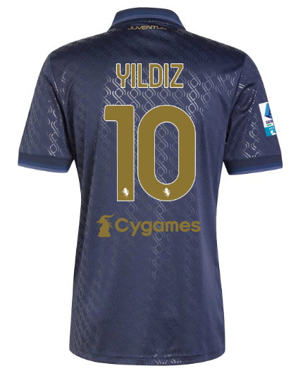 Official JUVENTUS THIRD JERSEY 202425 – 10 – YILDIZ – Serie A Pack Collection - Juventus FC Gear