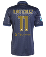 Official JUVENTUS THIRD JERSEY 202425 – 11 – N.GONZALEZ – Serie A Pack Collection - Juventus FC Gear
