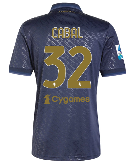 Official JUVENTUS THIRD JERSEY 202425 – 32 – CABAL – Serie A Pack Collection - Juventus FC Gear