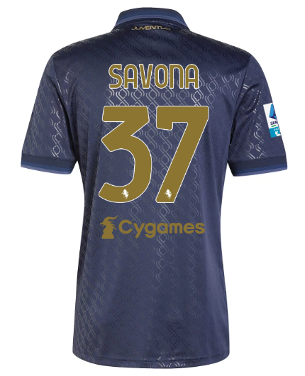 Official JUVENTUS THIRD JERSEY 202425 – 37 – SAVONA – Serie A Pack Collection - Juventus FC Gear